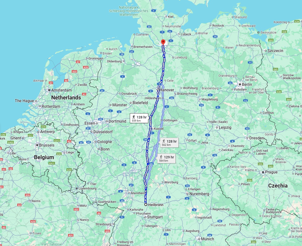 Anreise von Heilbronn Zu Hamburg Über 