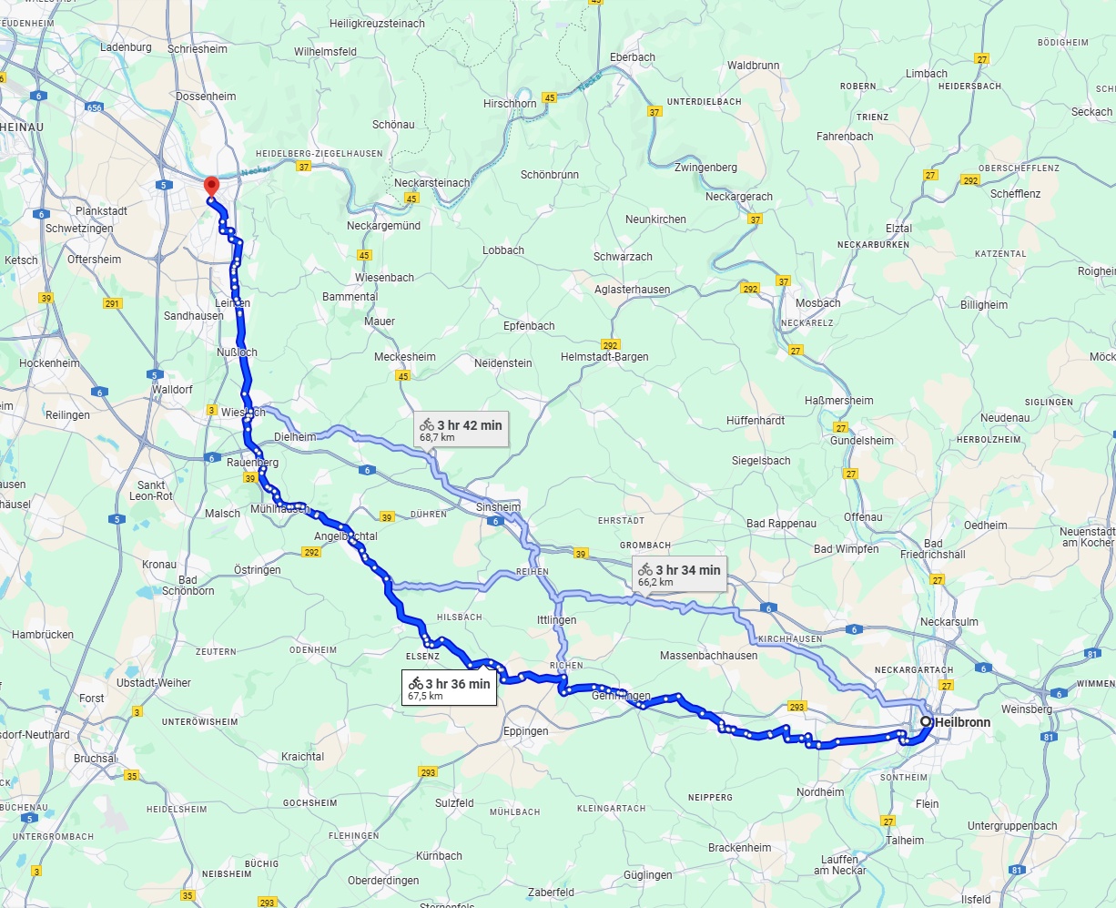 Anreise von Heilbronn Zu Heidelberg Über 