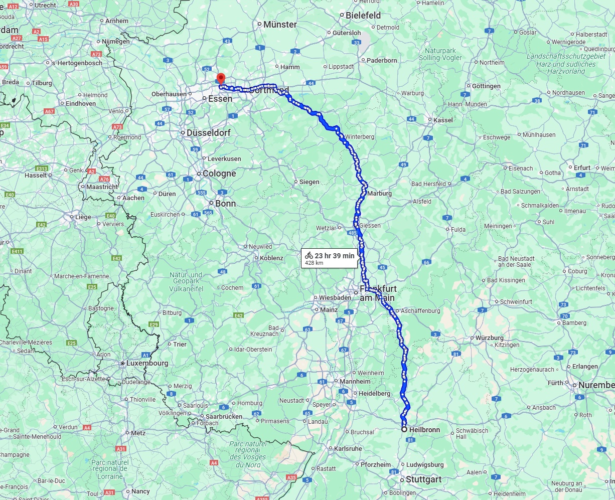Anreise von Heilbronn Zu Herne Über 