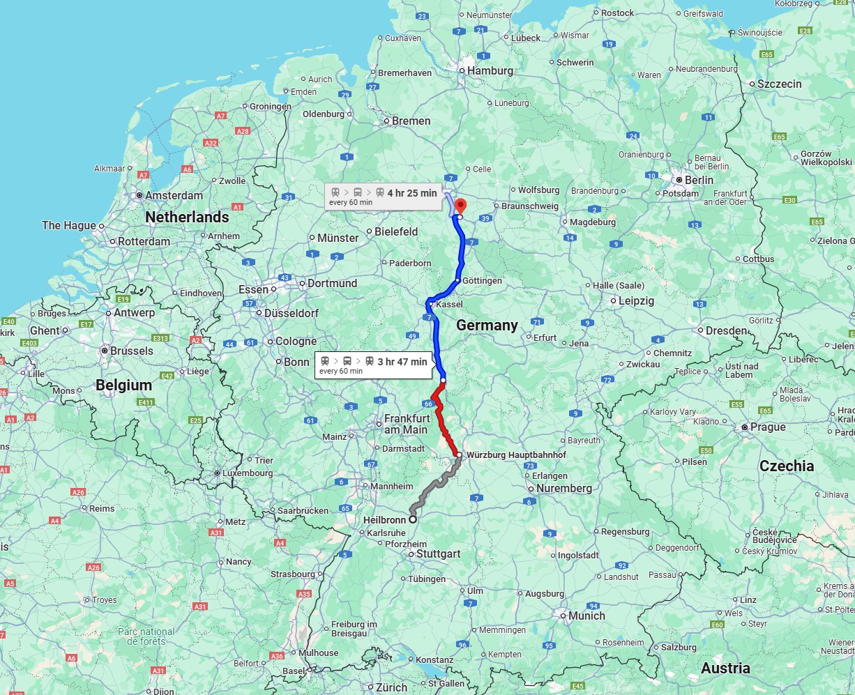 Anreise von Heilbronn Zu Hildesheim Über 