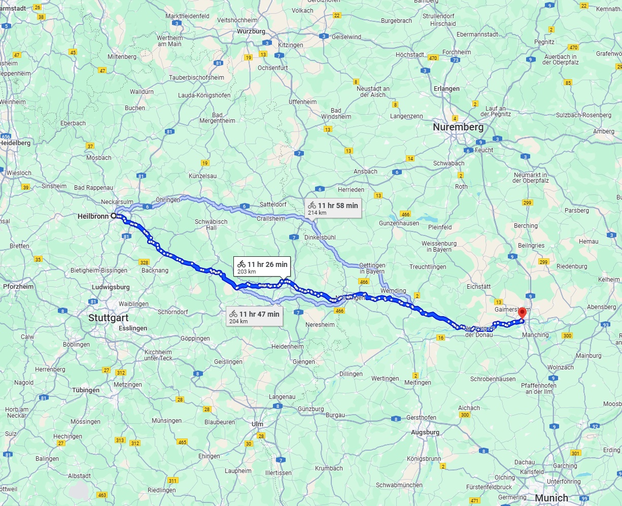 Anreise von Heilbronn Zu Ingolstadt Über 