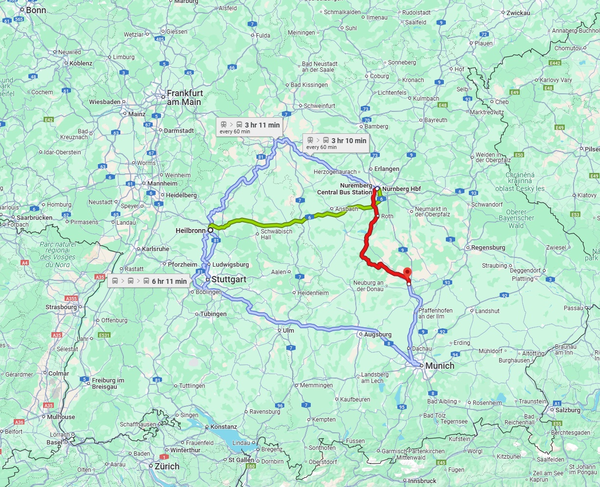 Anreise von Heilbronn Zu Ingolstadt Über 