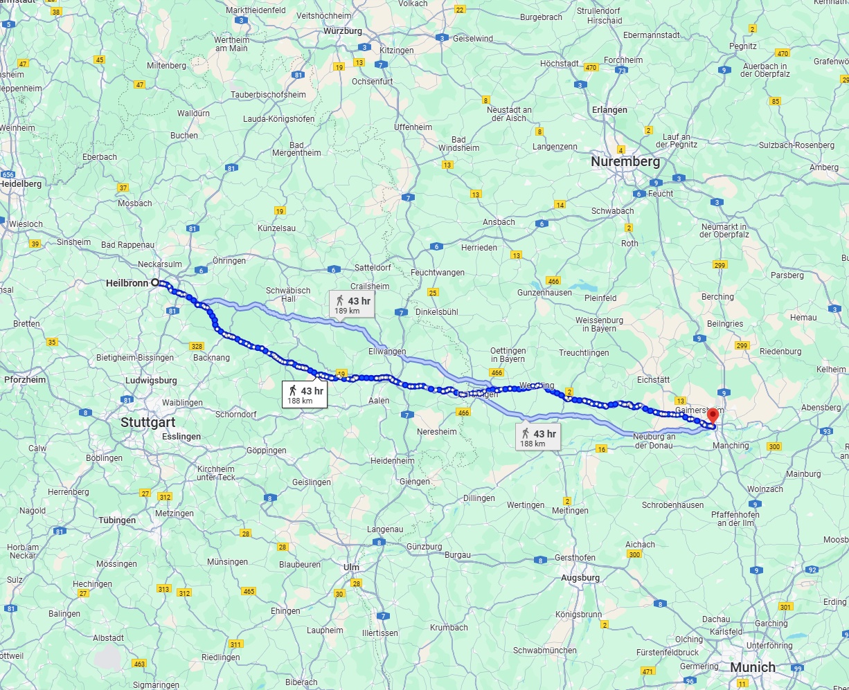 Anreise von Heilbronn Zu Ingolstadt Über 