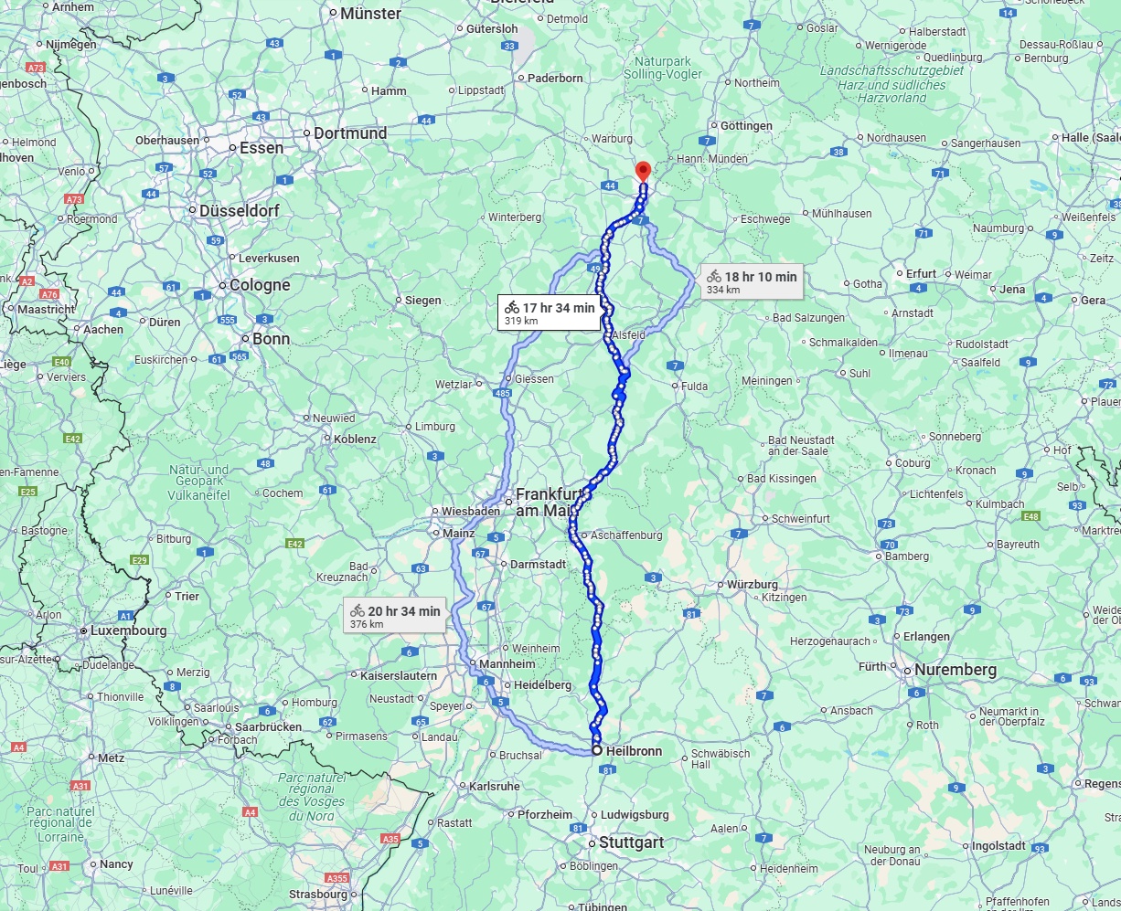 Anreise von Heilbronn Zu Kassel Über 