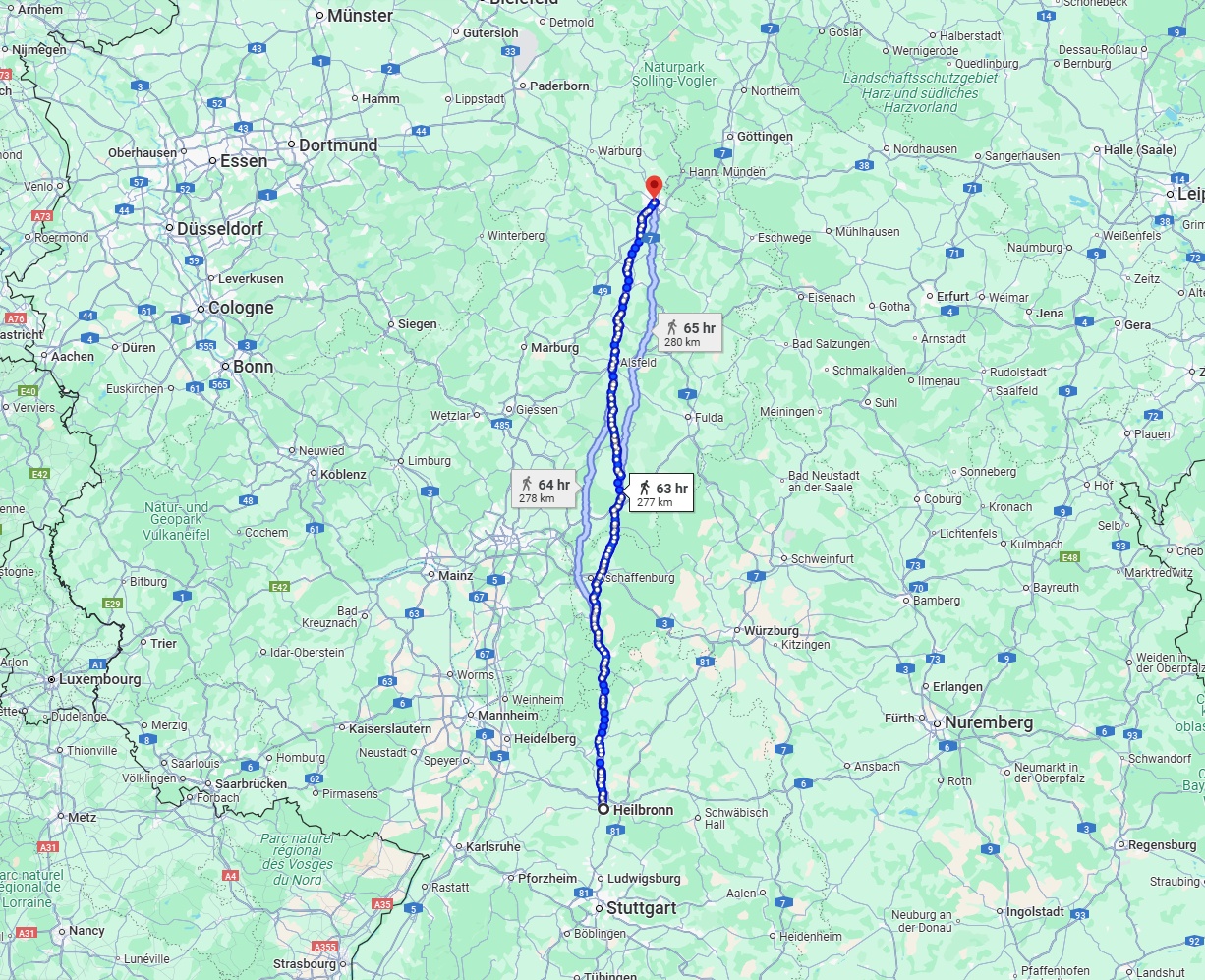 Anreise von Heilbronn Zu Kassel Über 