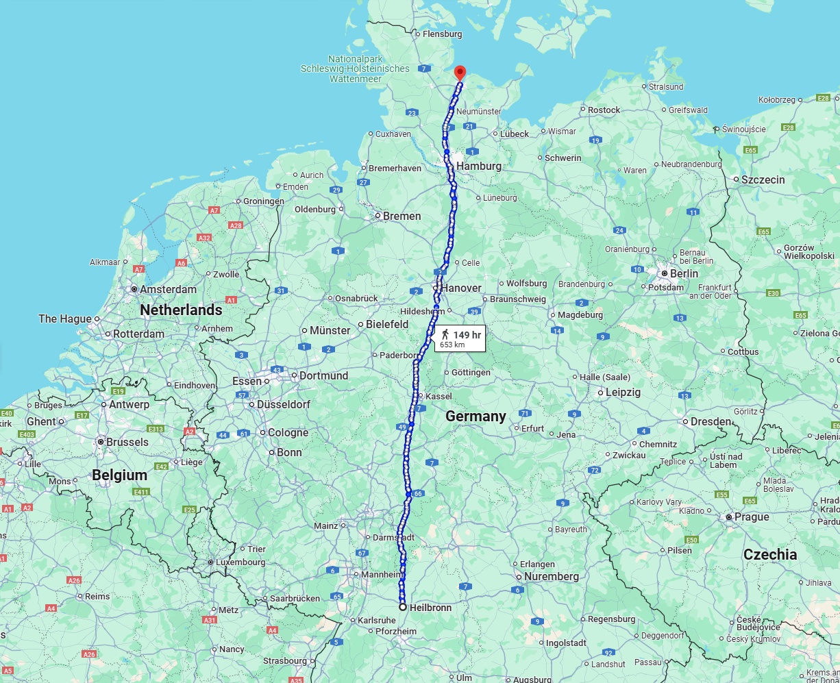 Anreise von Heilbronn Zu Kiel Über 