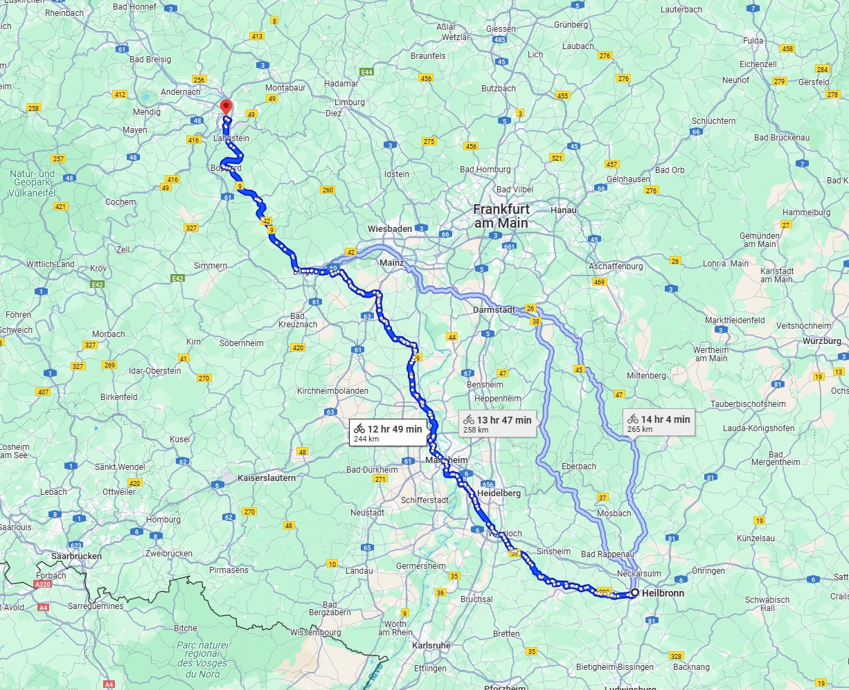 Anreise von Heilbronn Zu Koblenz Über 