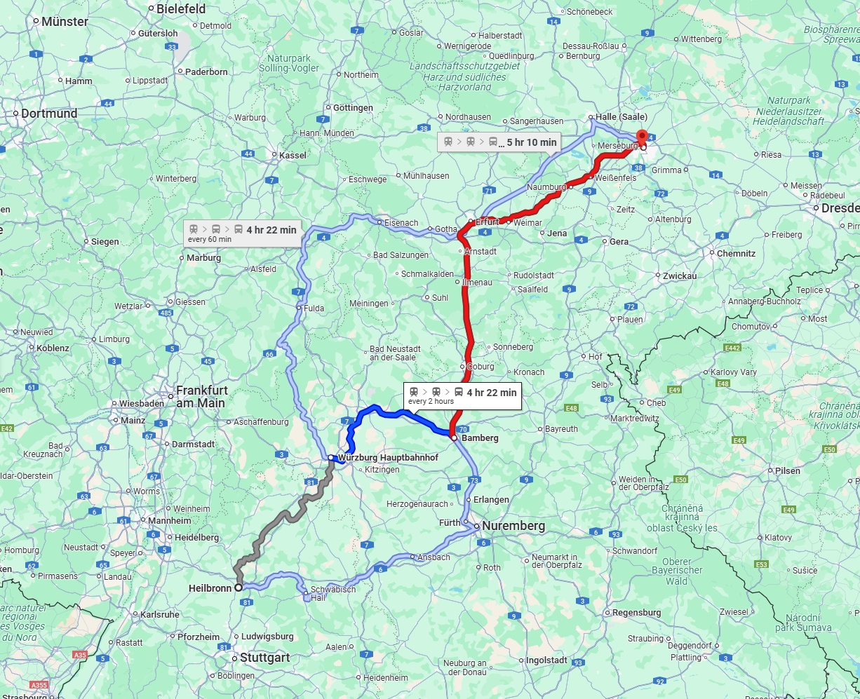 Anreise von Heilbronn Zu Leipzig Über 