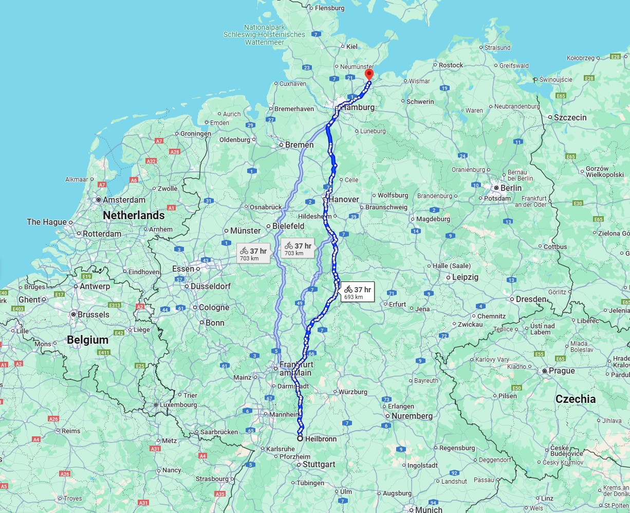 Anreise von Heilbronn Zu Lübeck Über 