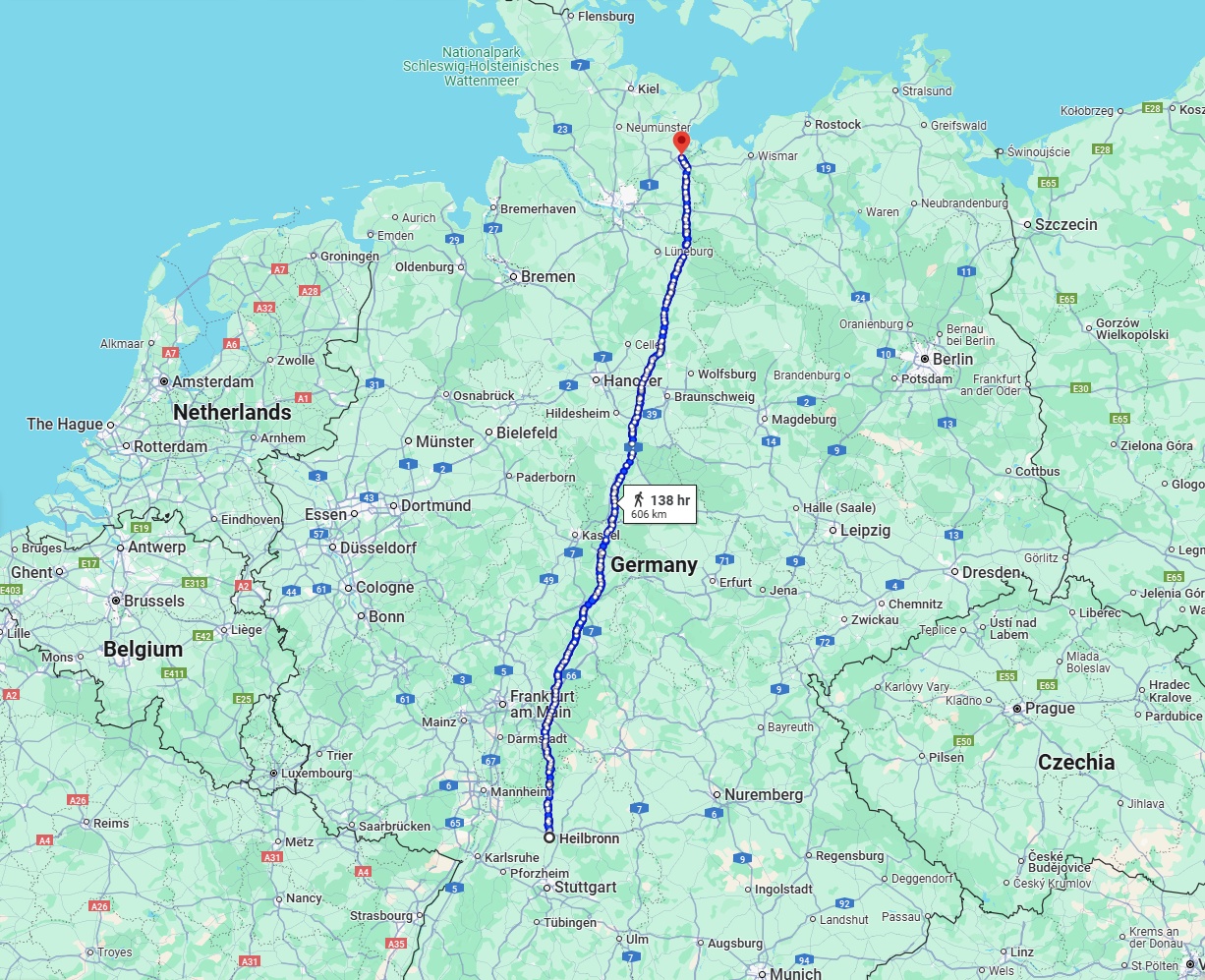 Anreise von Heilbronn Zu Lübeck Über 