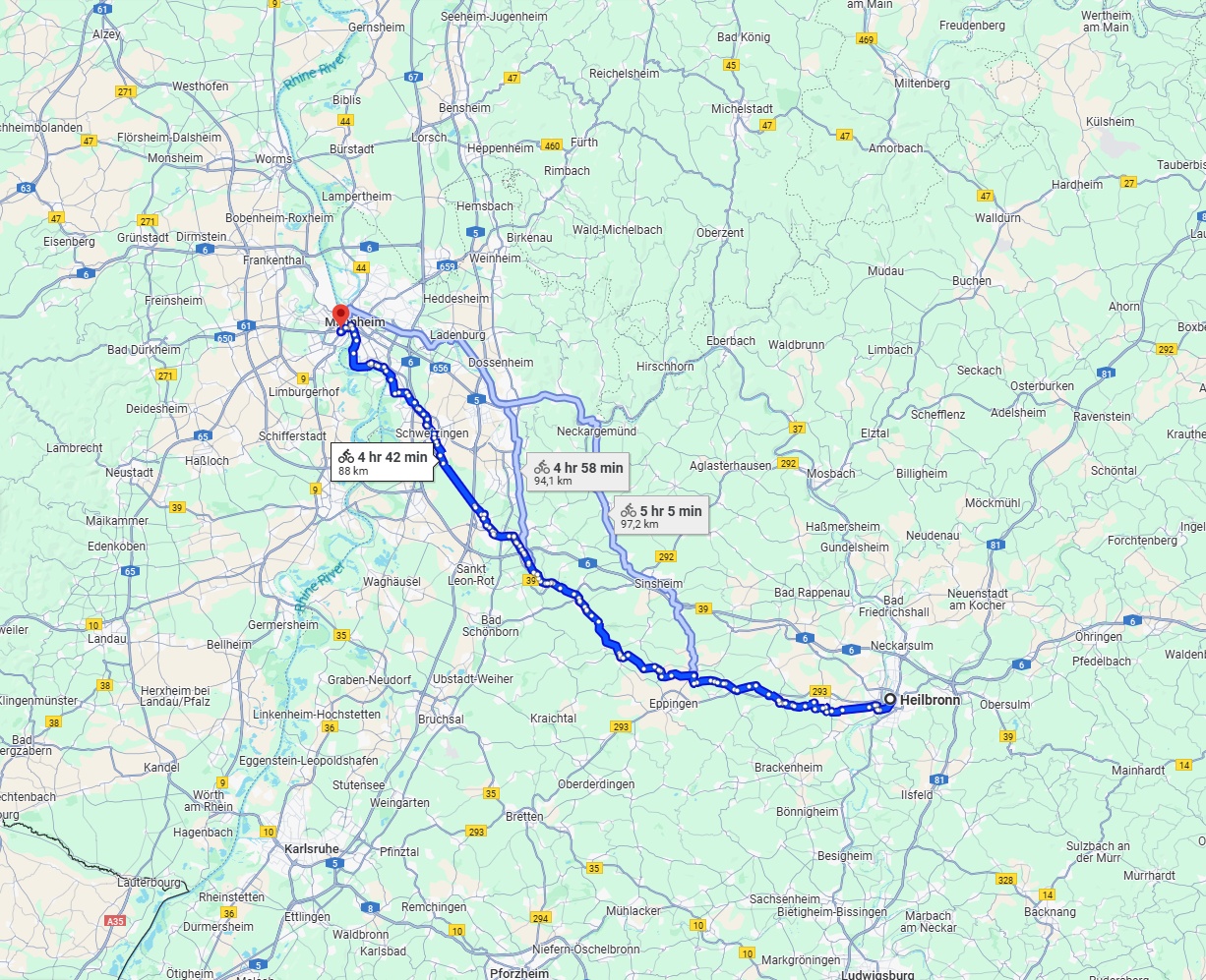 Anreise von Heilbronn Zu Ludwigshafen am Rhein Über 