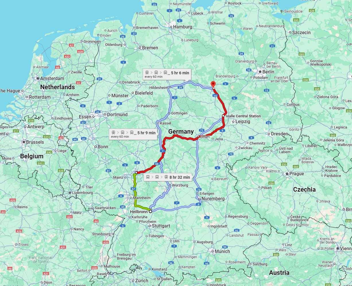 Anreise von Heilbronn Zu Magdeburg Über 