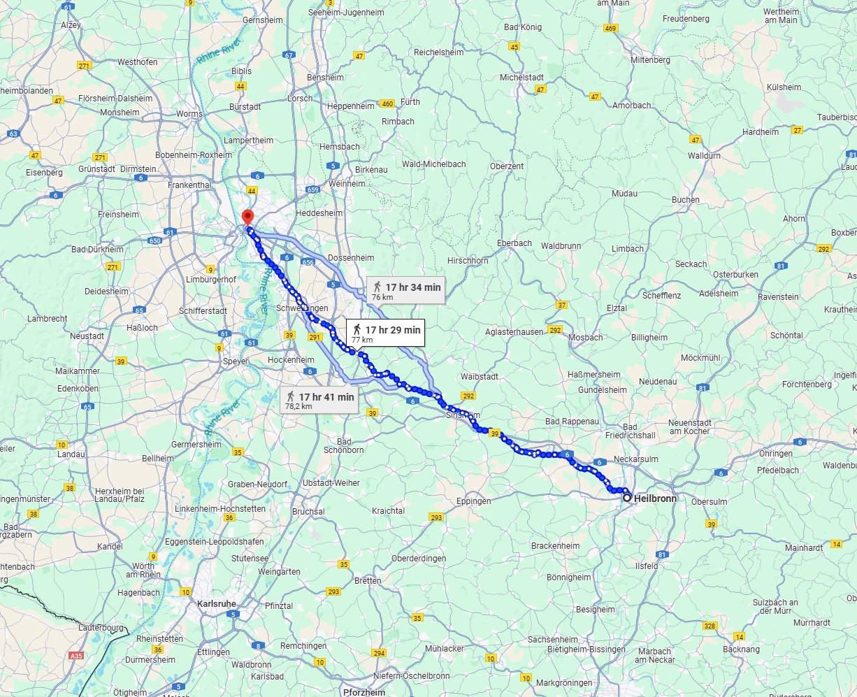 Anreise von Heilbronn Zu Mannheim Über 