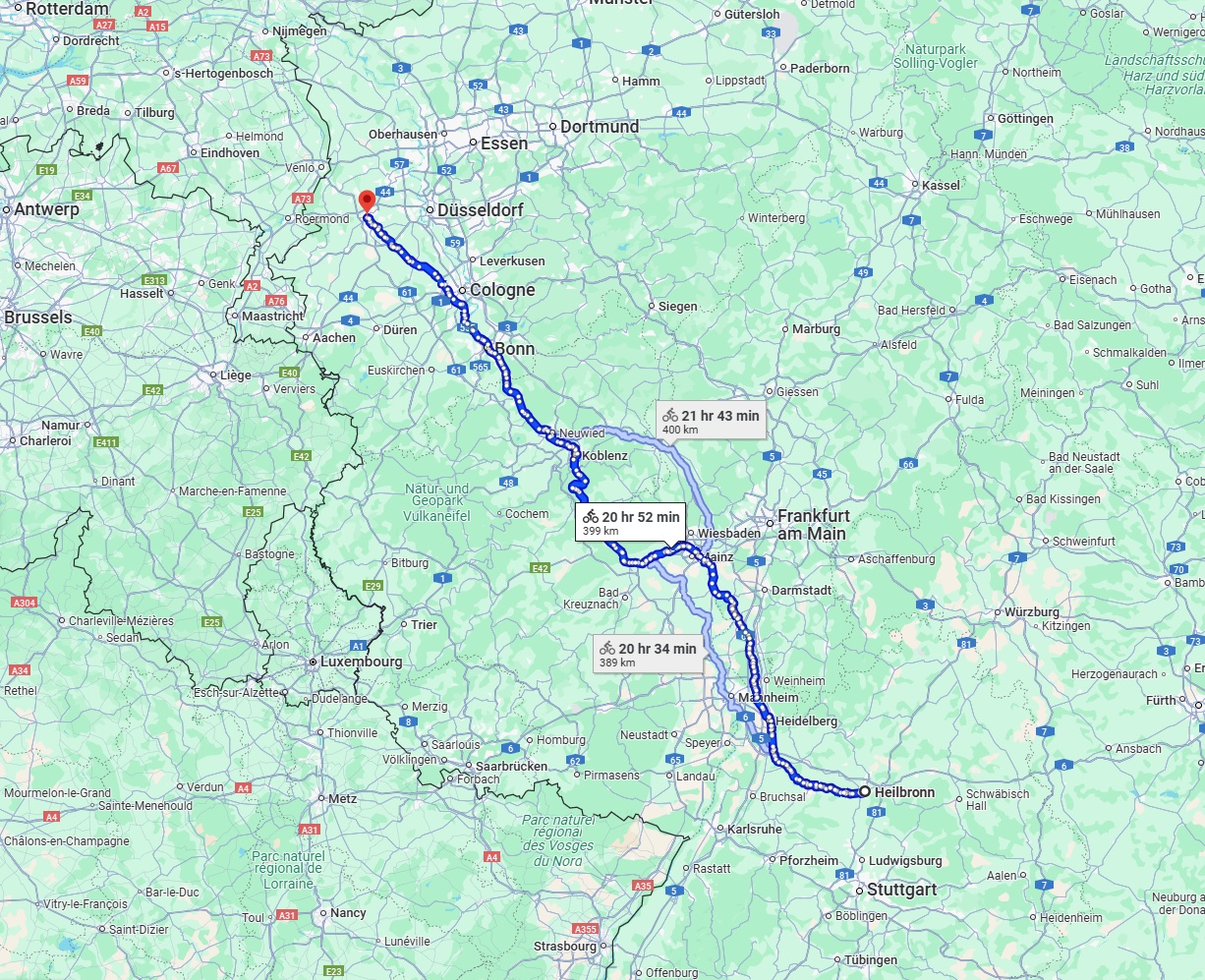 Anreise von Heilbronn Zu Mönchengladbach Über 