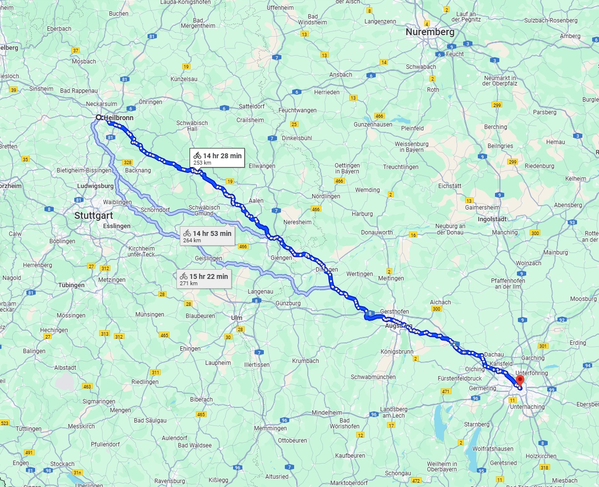 Anreise von Heilbronn Zu München Über 