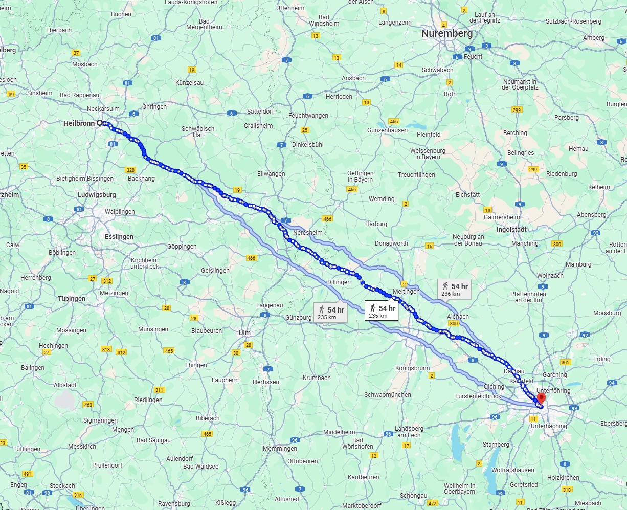 Anreise von Heilbronn Zu München Über 