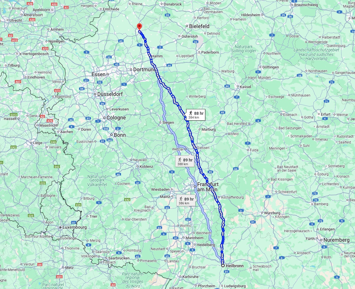 Anreise von Heilbronn Zu Münster Über 