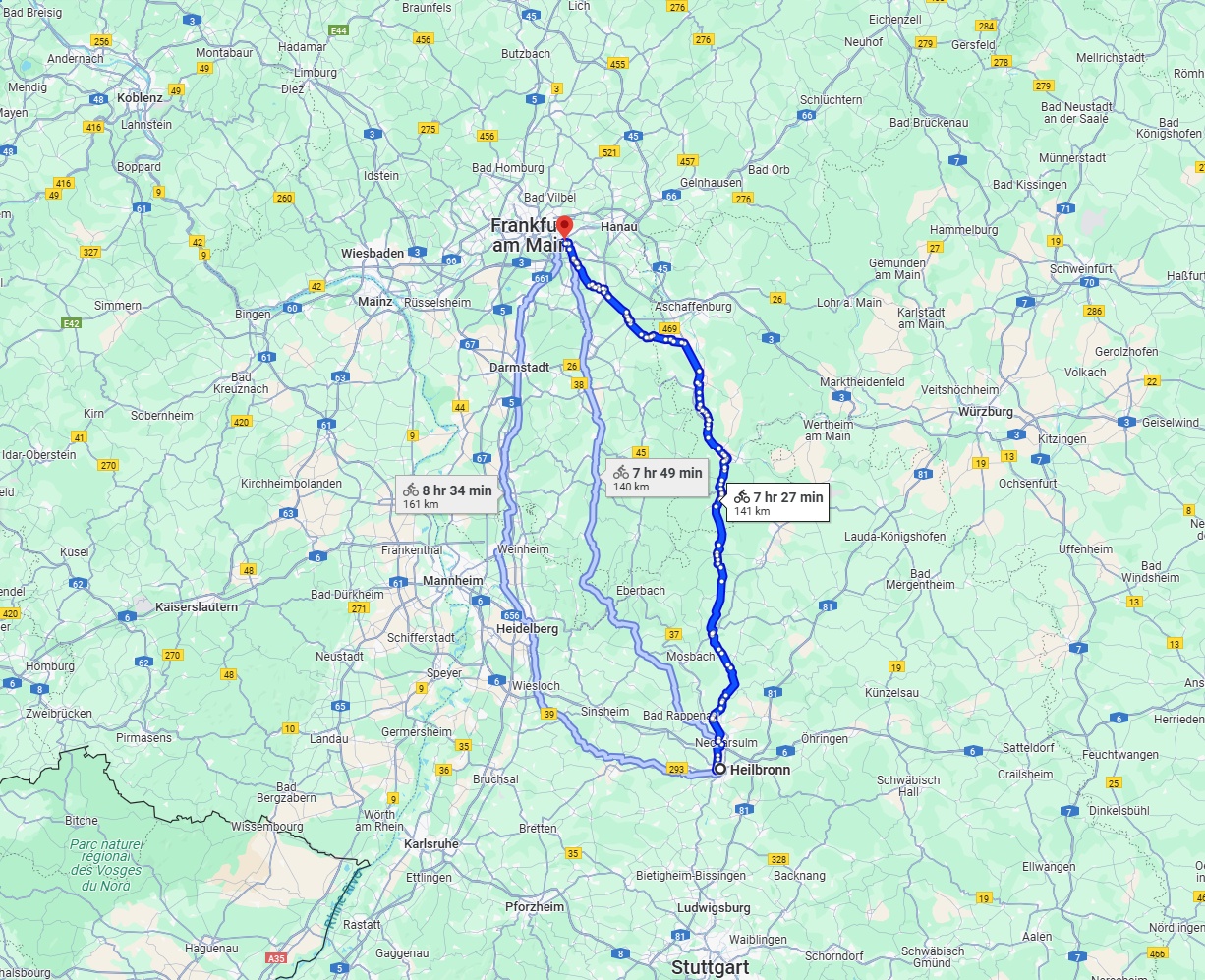 Anreise von Heilbronn Zu Offenbach am Main Über 