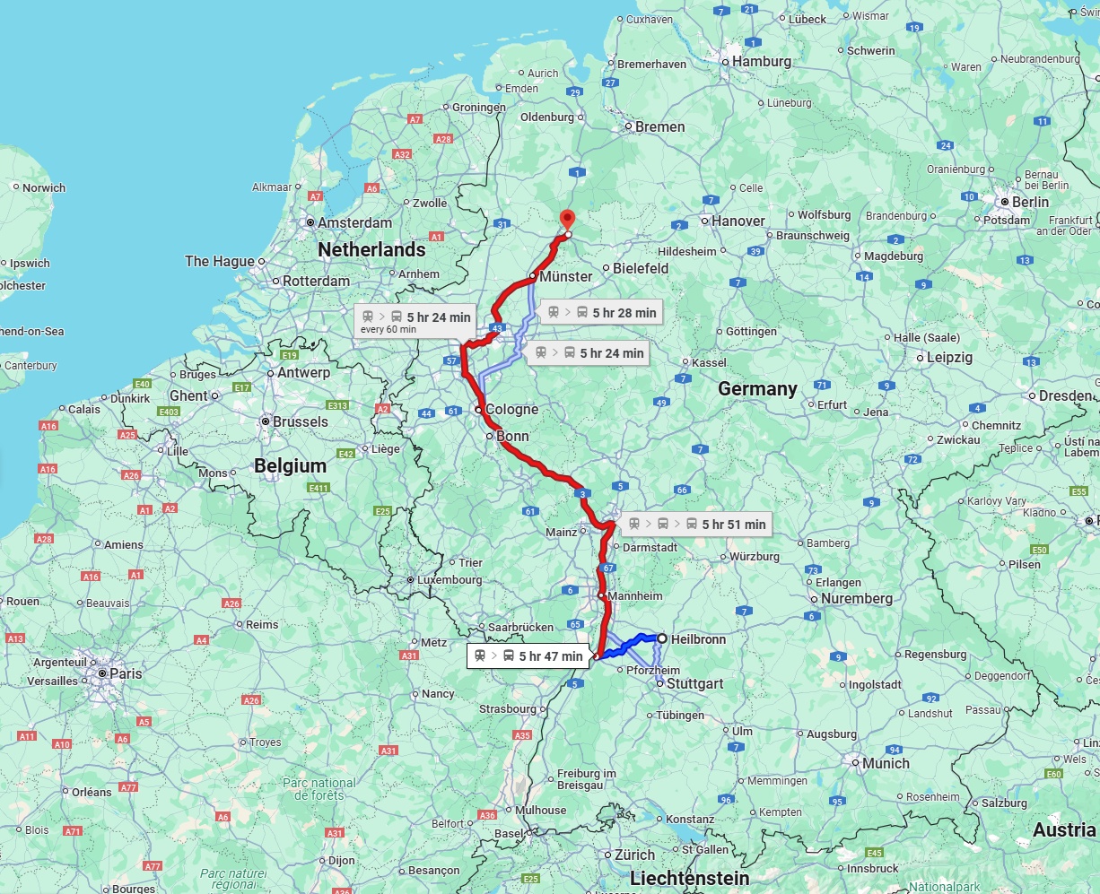 Anreise von Heilbronn Zu Osnabrück Über 