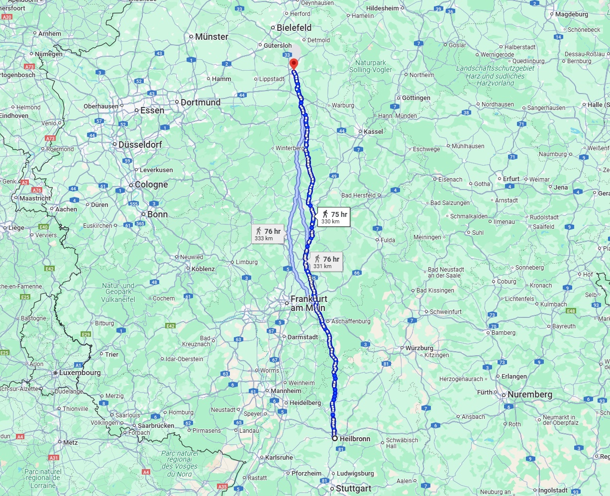 Anreise von Heilbronn Zu Paderborn Über 
