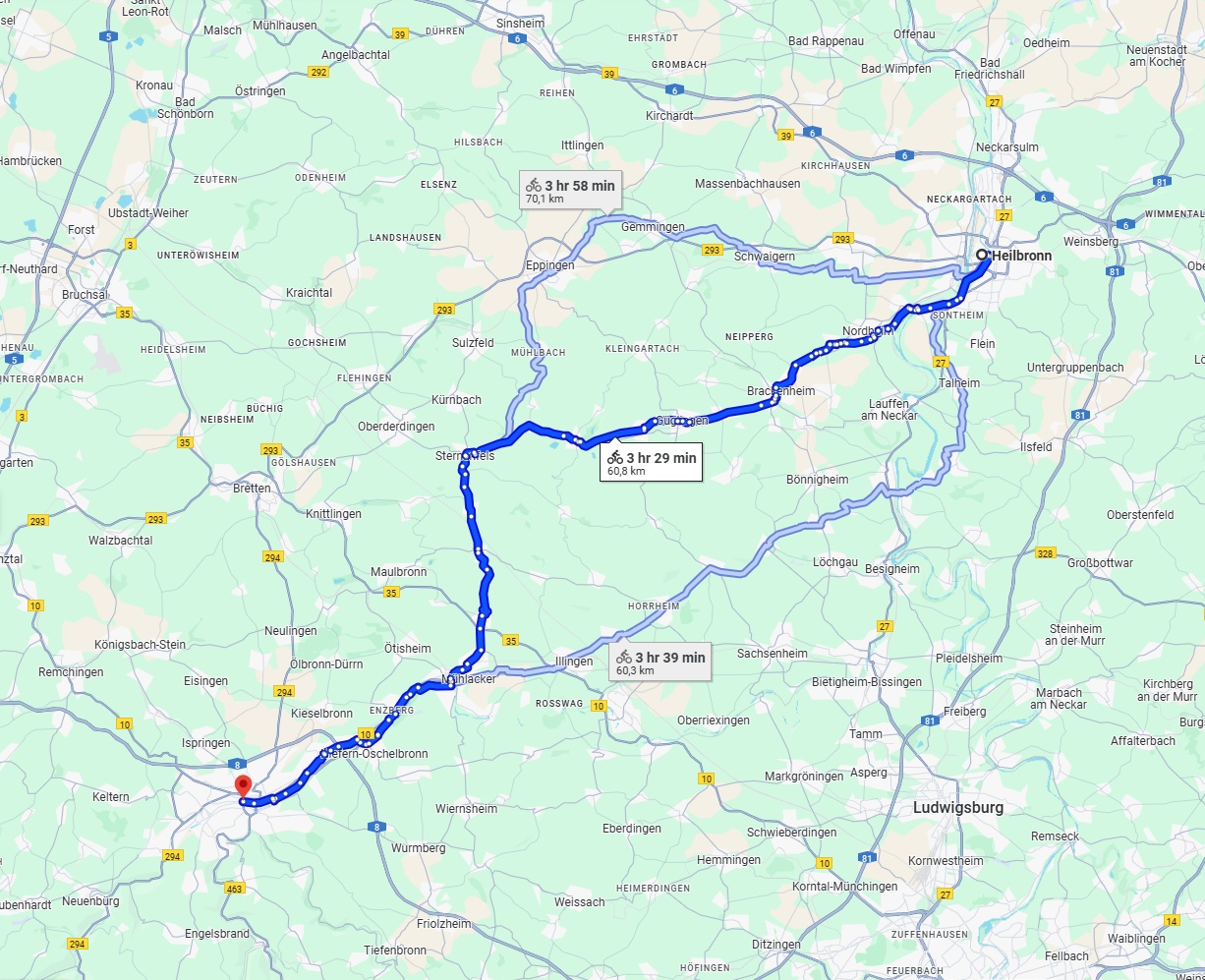Anreise von Heilbronn Zu Pforzheim Über 