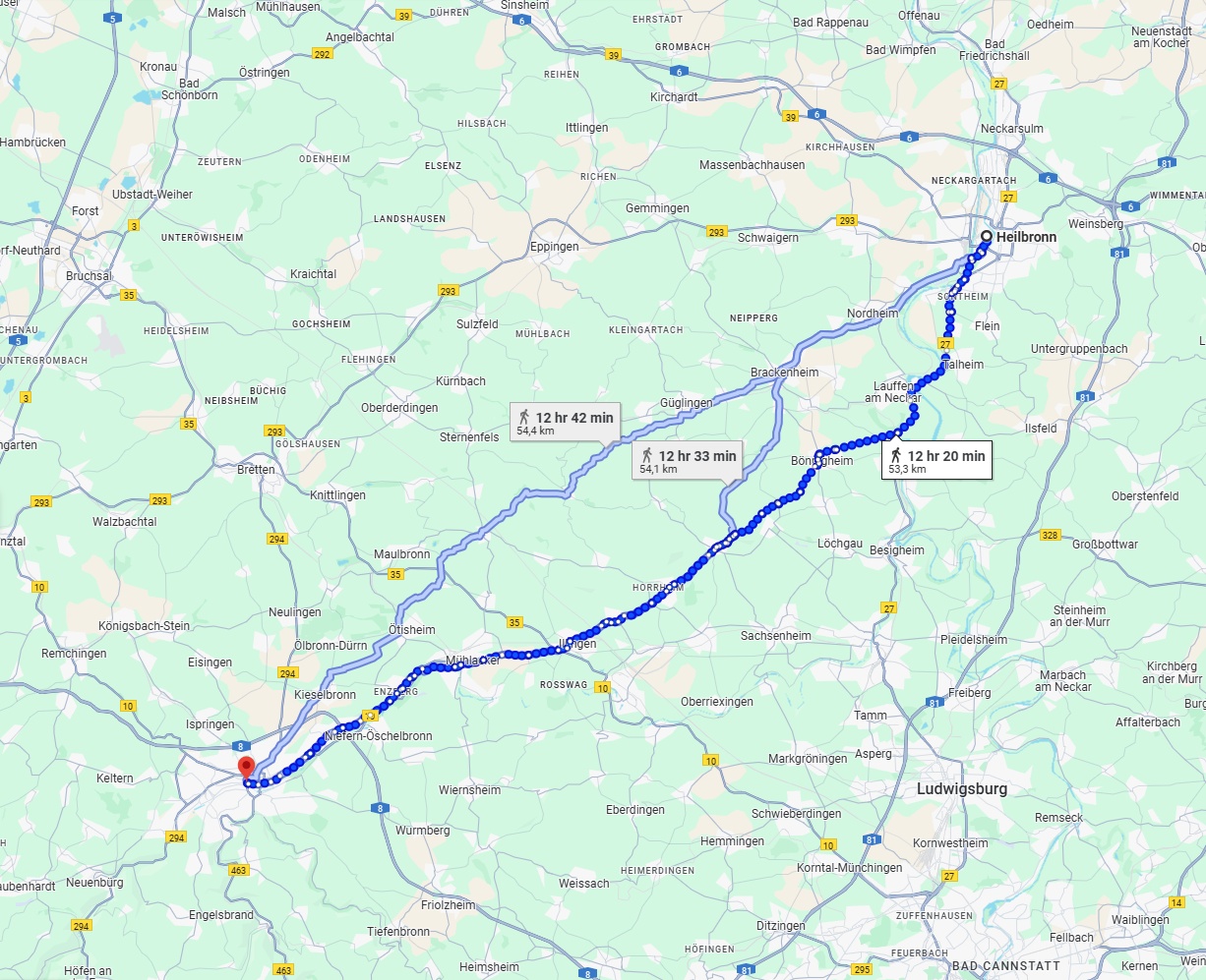 Anreise von Heilbronn Zu Pforzheim Über 