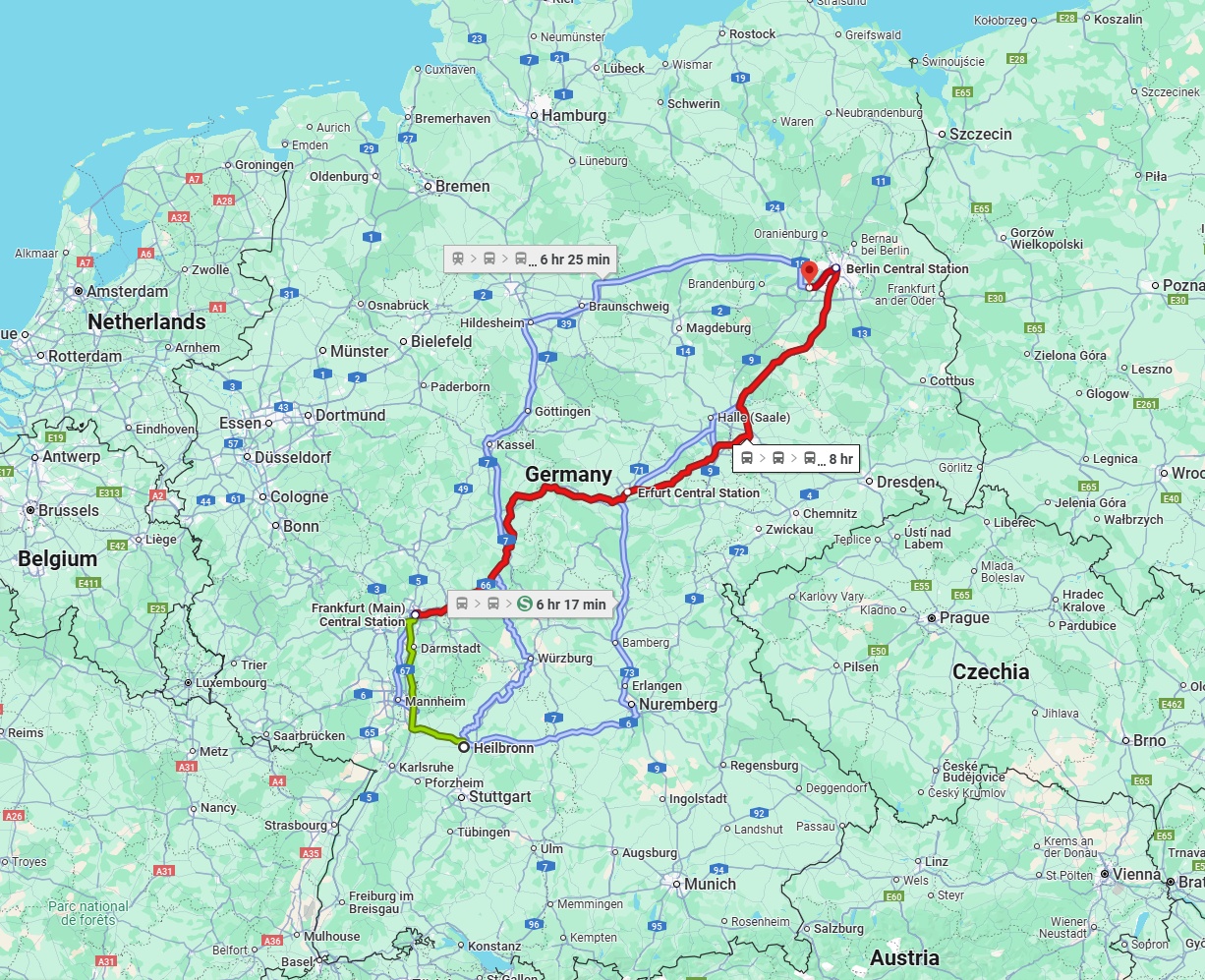 Anreise von Heilbronn Zu Potsdam Über 