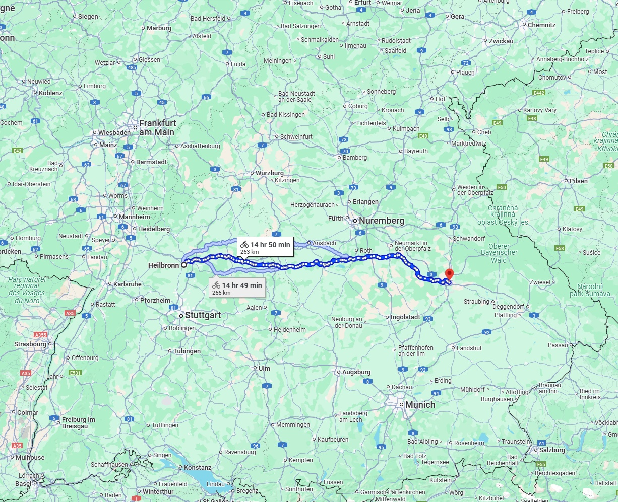 Anreise von Heilbronn Zu Regensburg Über 