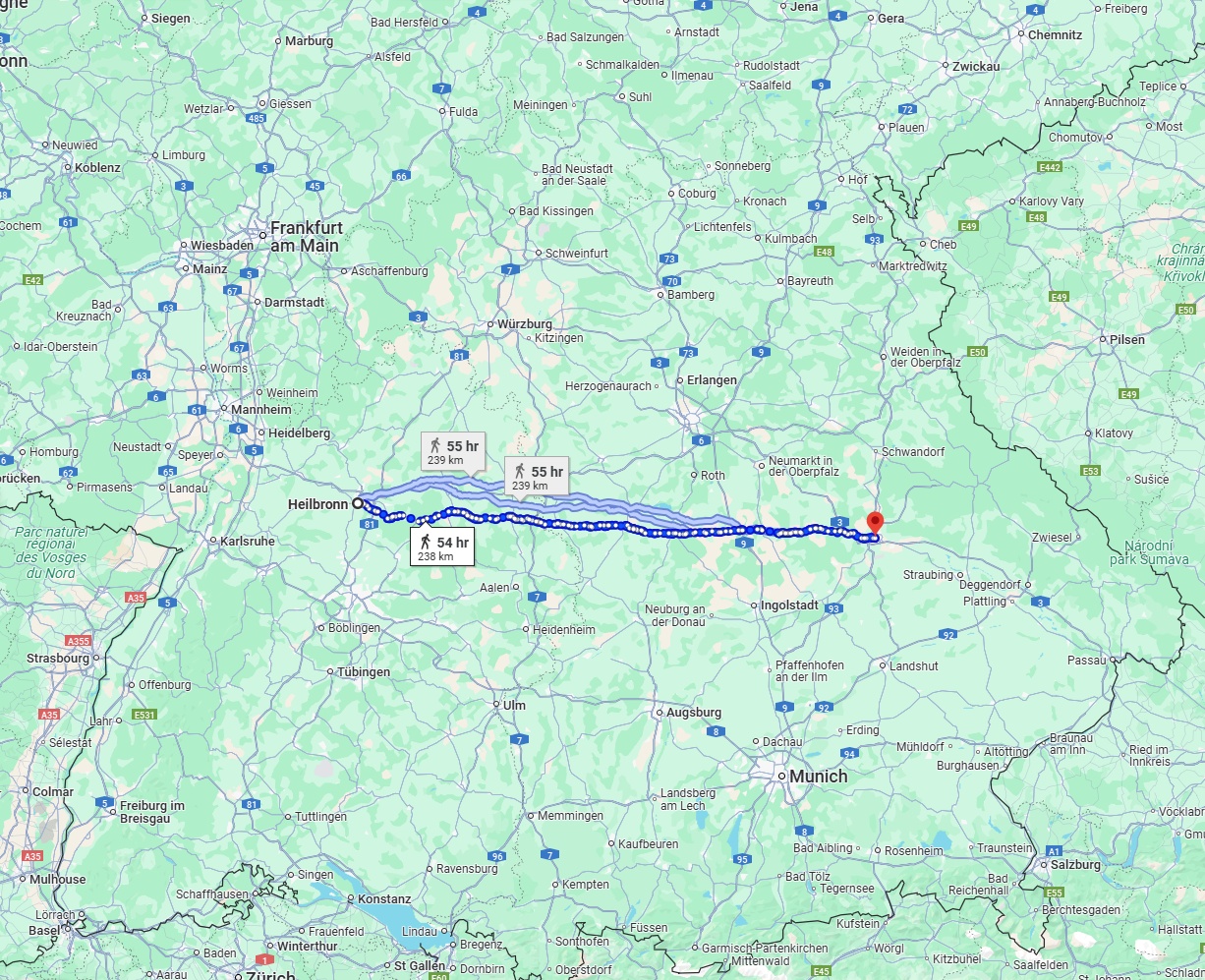 Anreise von Heilbronn Zu Regensburg Über 