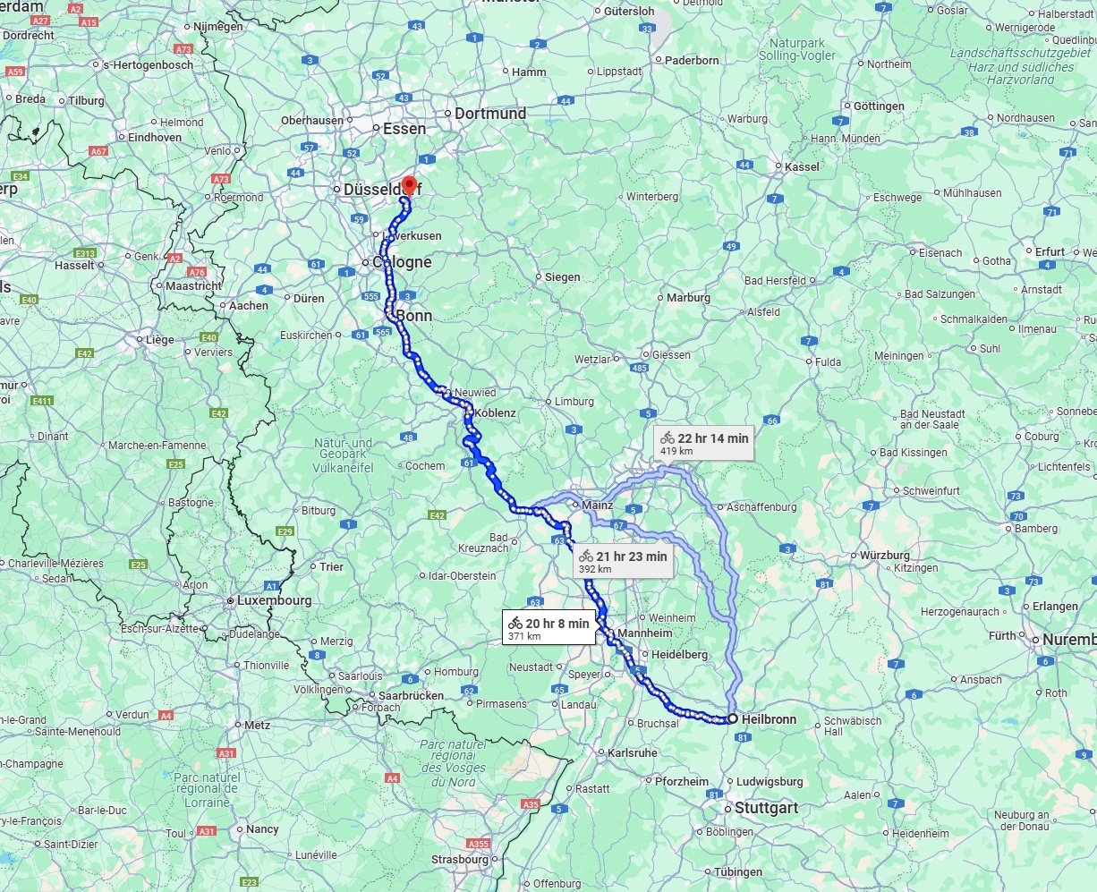 Anreise von Heilbronn Zu Remscheid Über 
