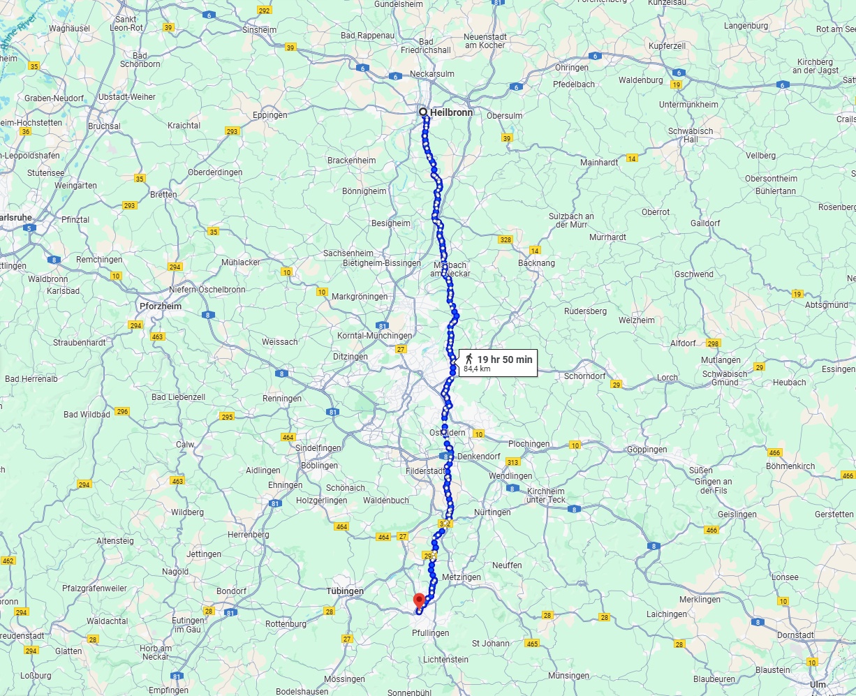 Anreise von Heilbronn Zu Reutlingen Über 