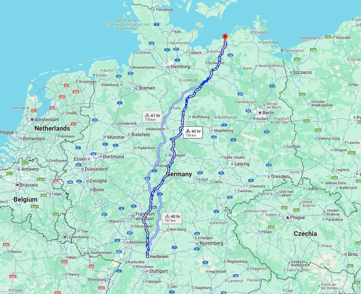 Anreise von Heilbronn Zu Rostock Über 