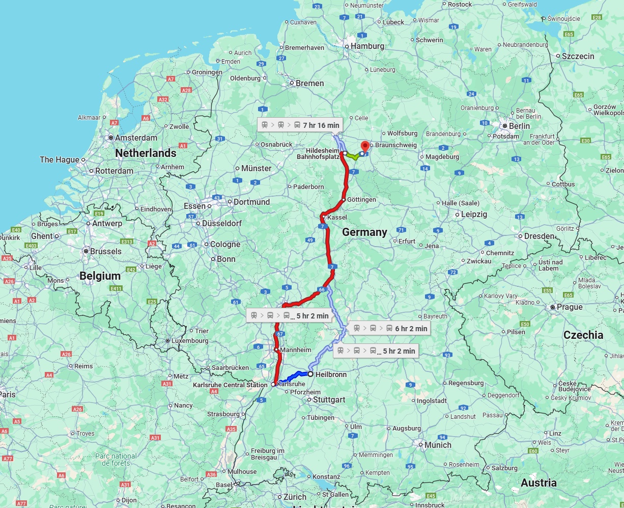 Anreise von Heilbronn Zu Salzgitter Über 