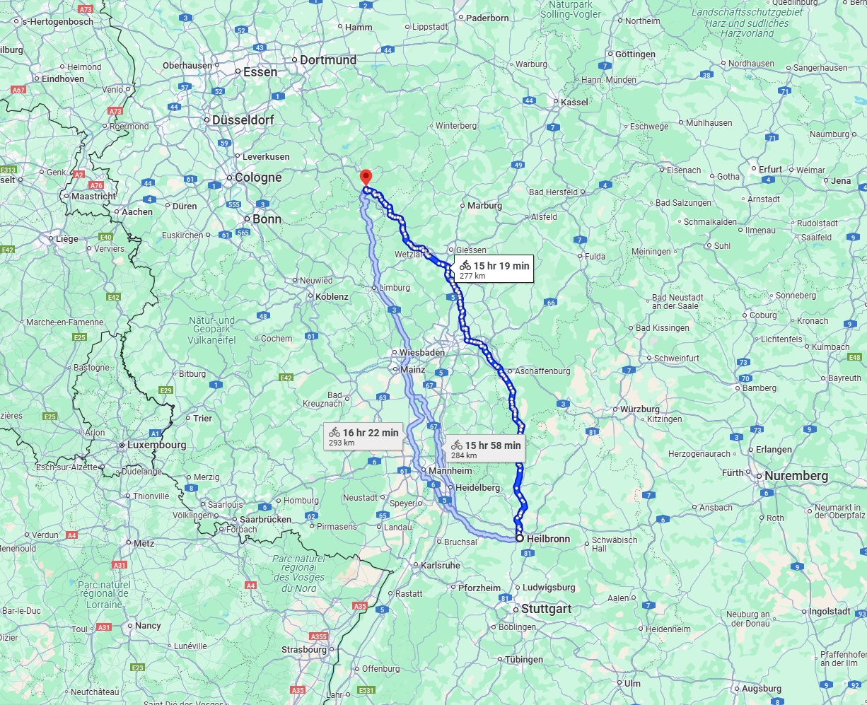 Anreise von Heilbronn Zu Siegen Über 