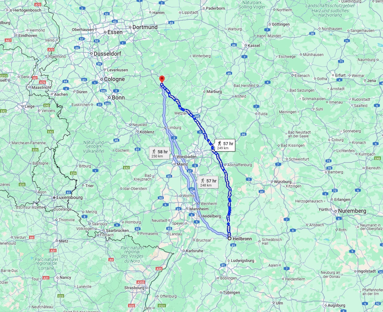 Anreise von Heilbronn Zu Siegen Über 