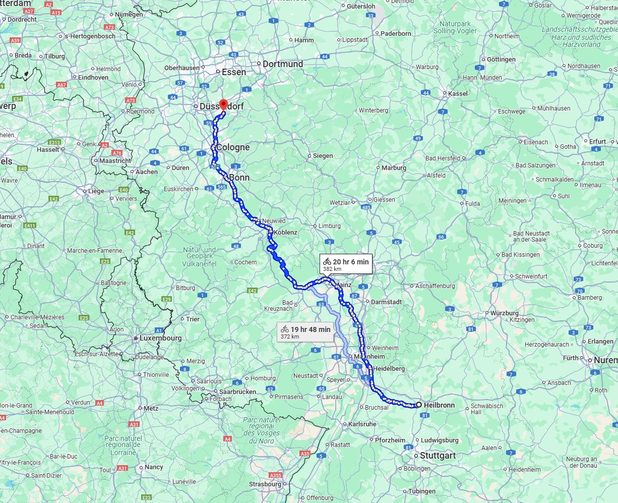 Anreise von Heilbronn Zu Solingen Über 