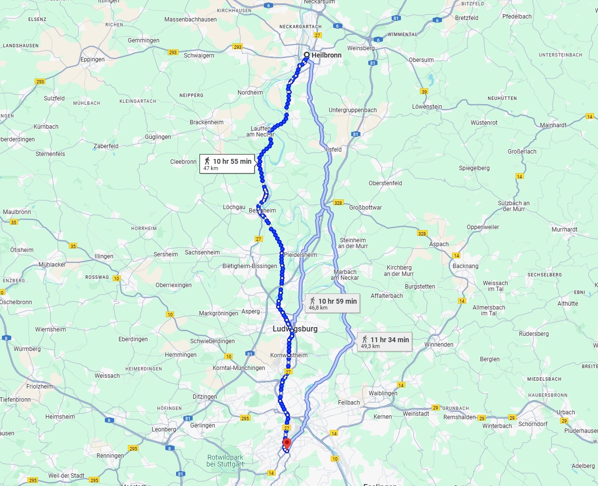 Anreise von Heilbronn Zu Stuttgart Über 