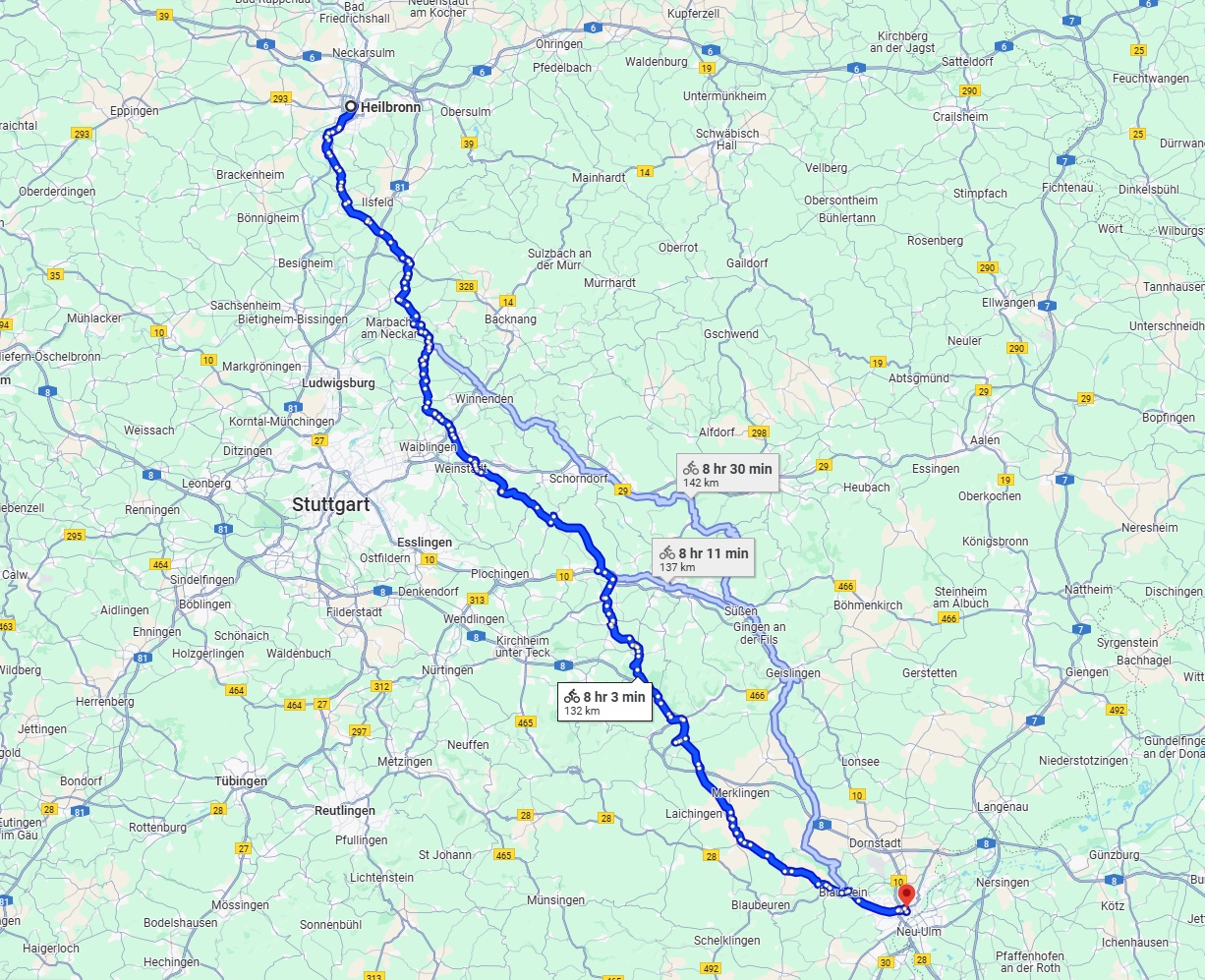 Anreise von Heilbronn Zu Ulm Über 