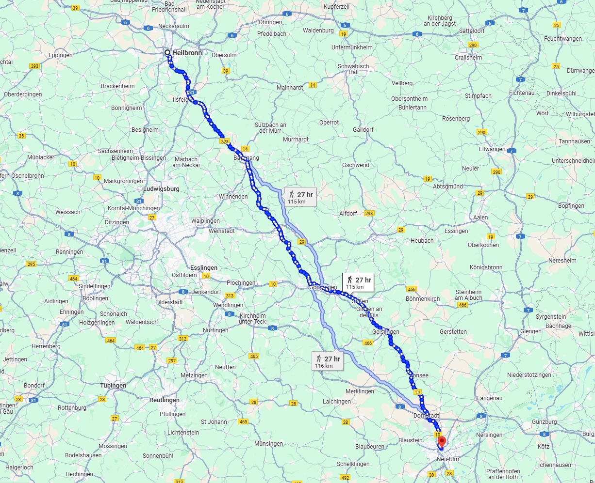 Anreise von Heilbronn Zu Ulm Über 