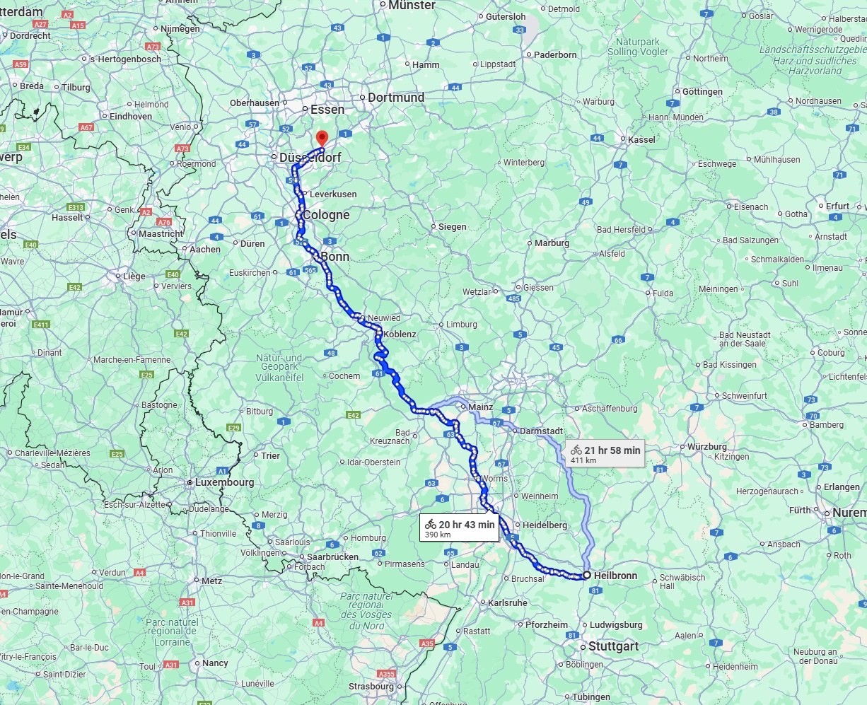 Anreise von Heilbronn Zu Wuppertal Über 