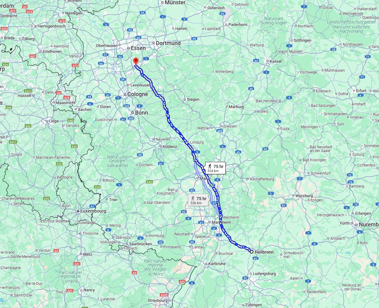 Anreise von Heilbronn Zu Wuppertal Über 