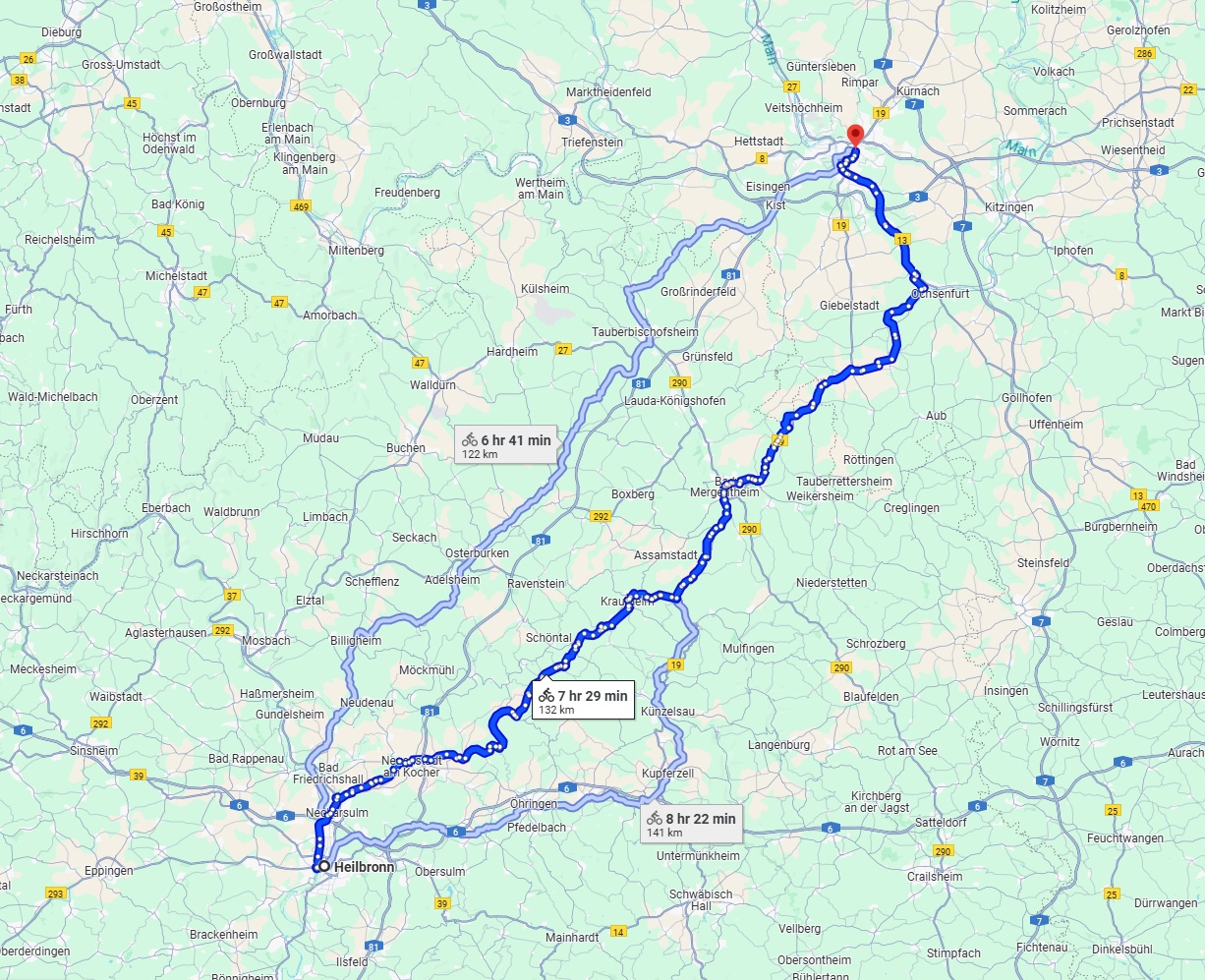 Anreise von Heilbronn Zu Würzburg Über 