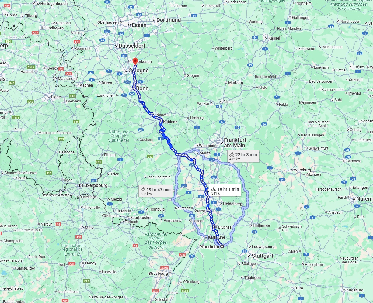 Anreise von Pforzheim Zu Bergisch Gladbach Über 