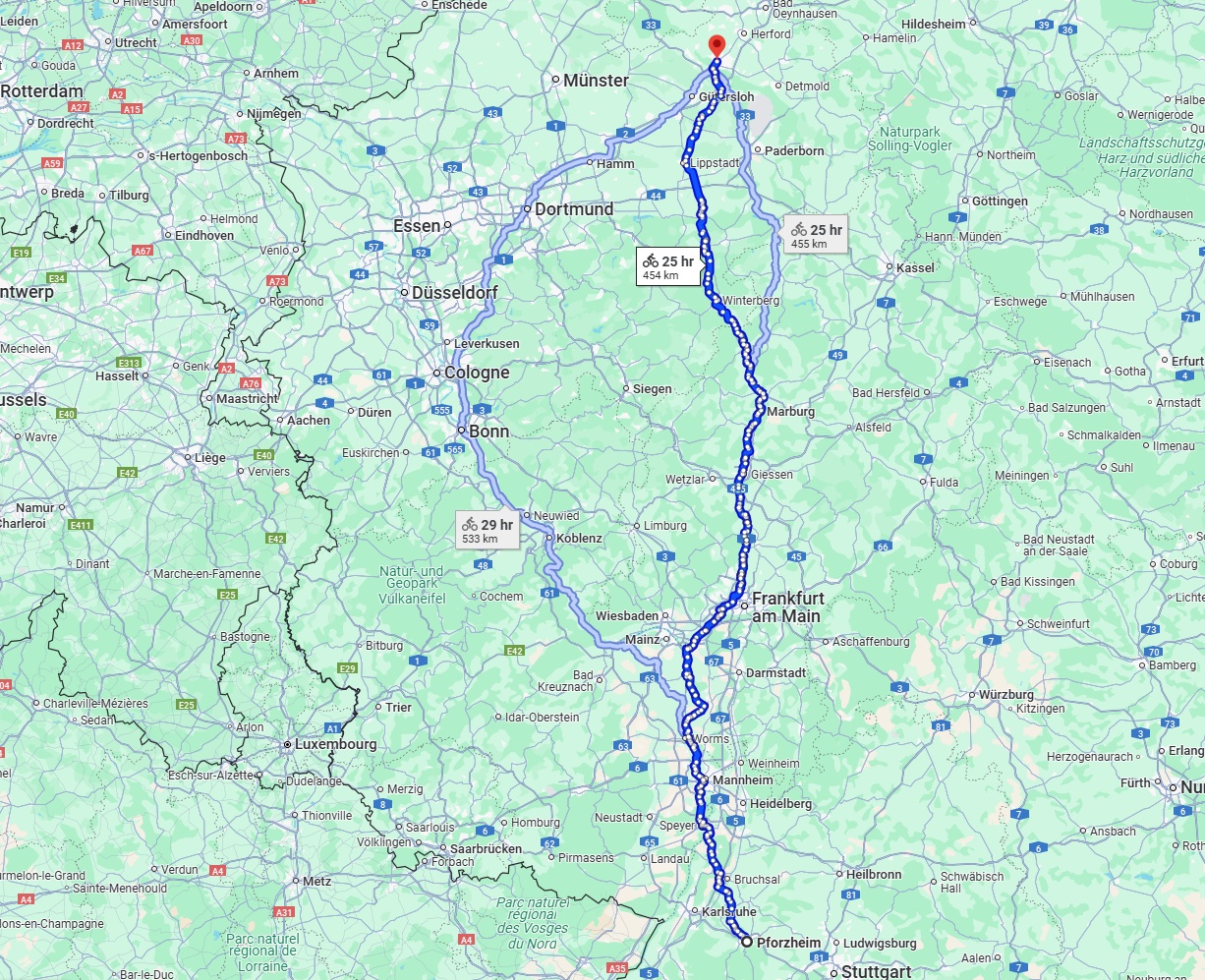Anreise von Pforzheim Zu Bielefeld Über 