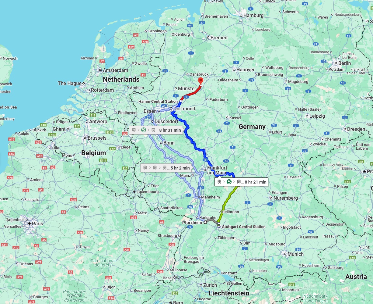 Anreise von Pforzheim Zu Bielefeld Über 