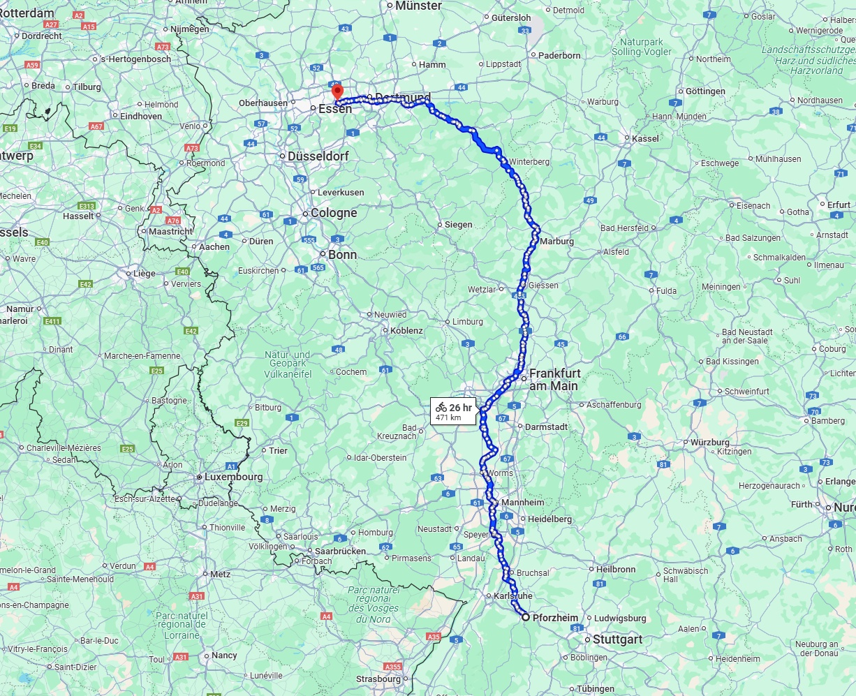 Anreise von Pforzheim Zu Bochum Über 