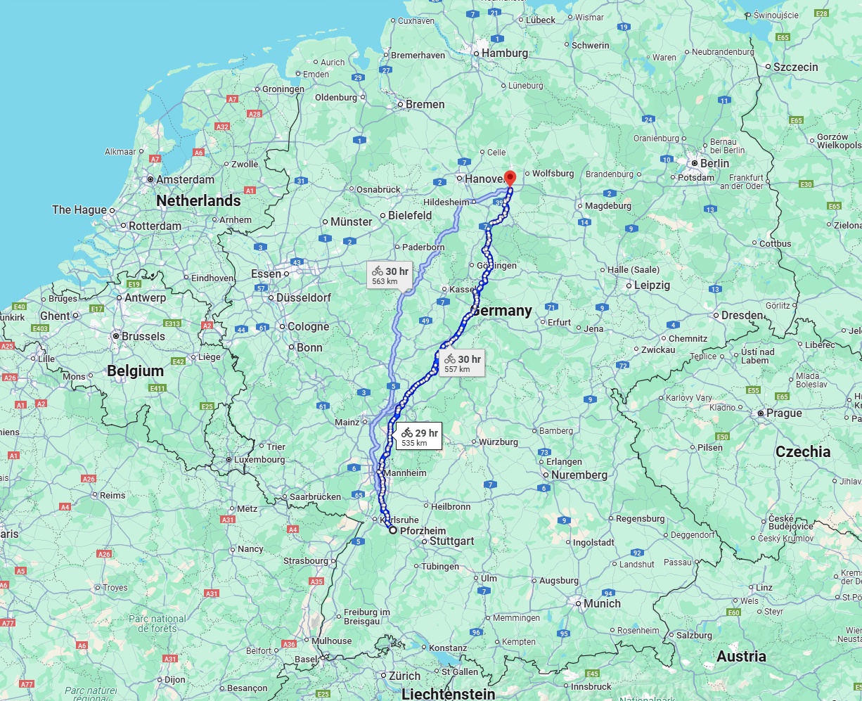Anreise von Pforzheim Zu Braunschweig Über 