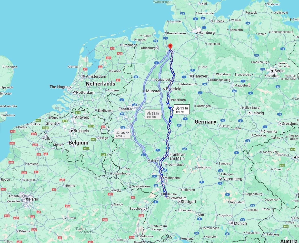 Anreise von Pforzheim Zu Bremen Über 