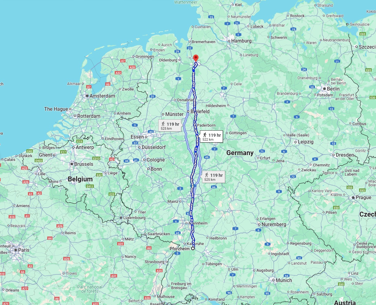 Anreise von Pforzheim Zu Bremen Über 
