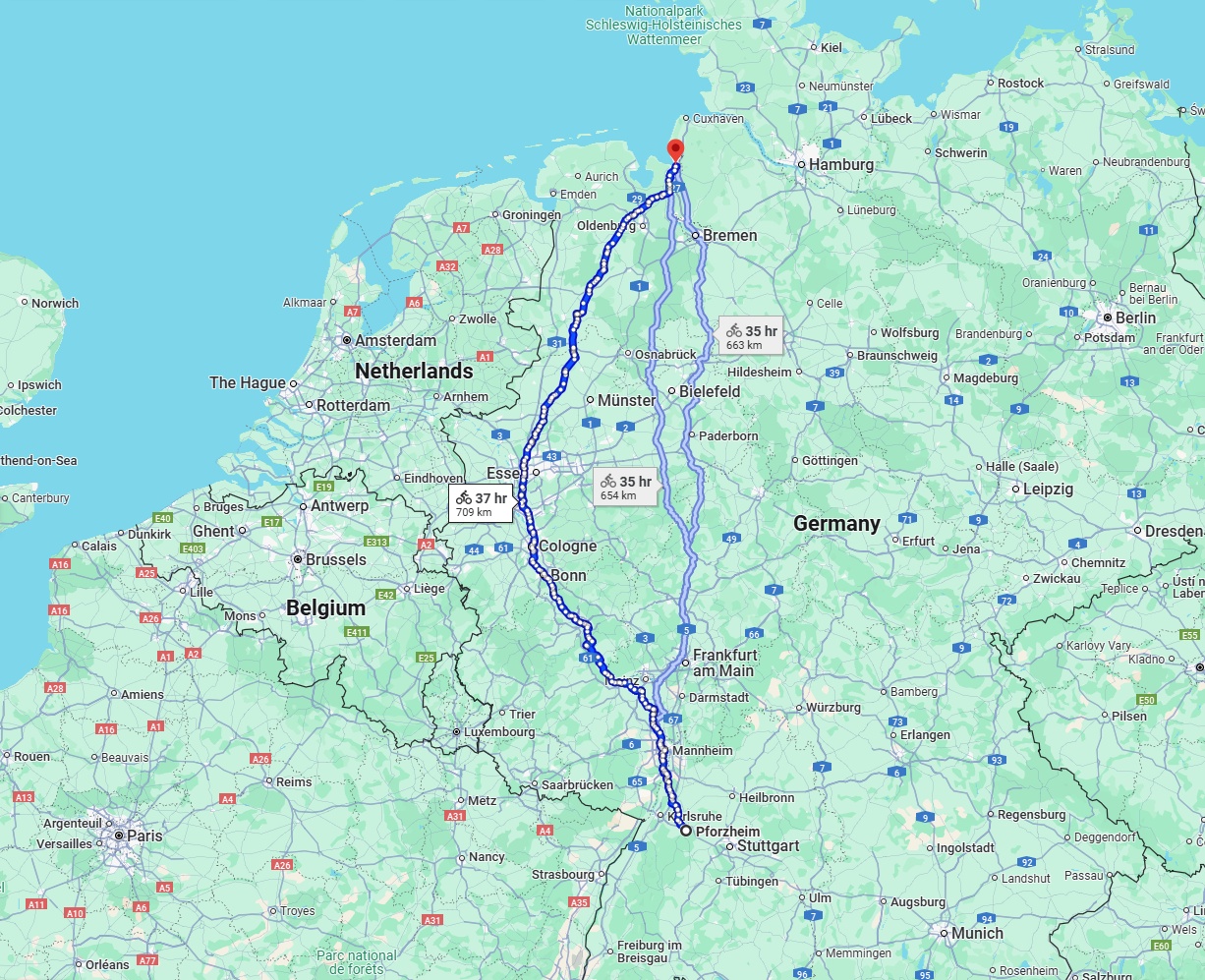 Anreise von Pforzheim Zu Bremerhaven Über 